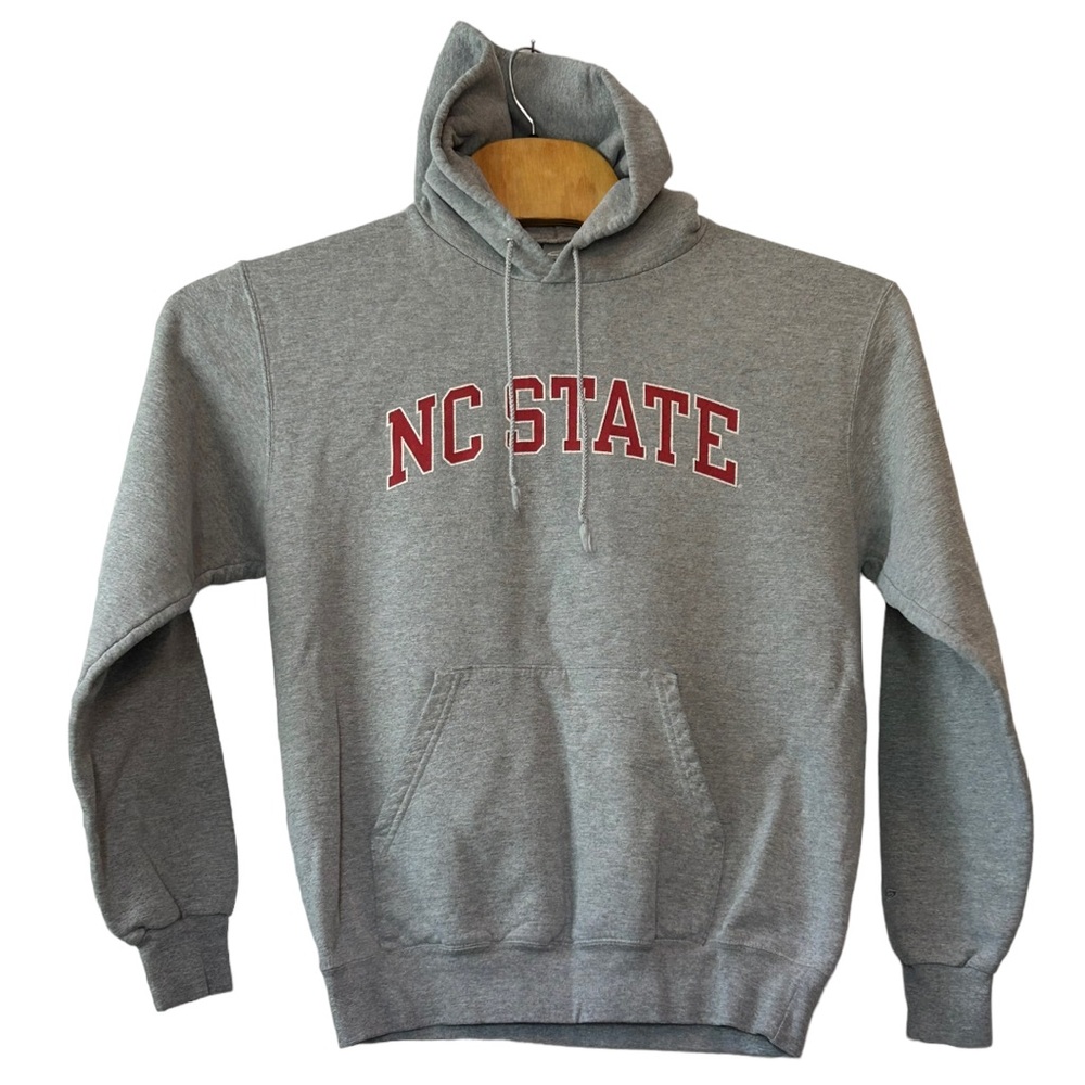 Champion Unisex NC State Gray Hoodie Pullover Sz M